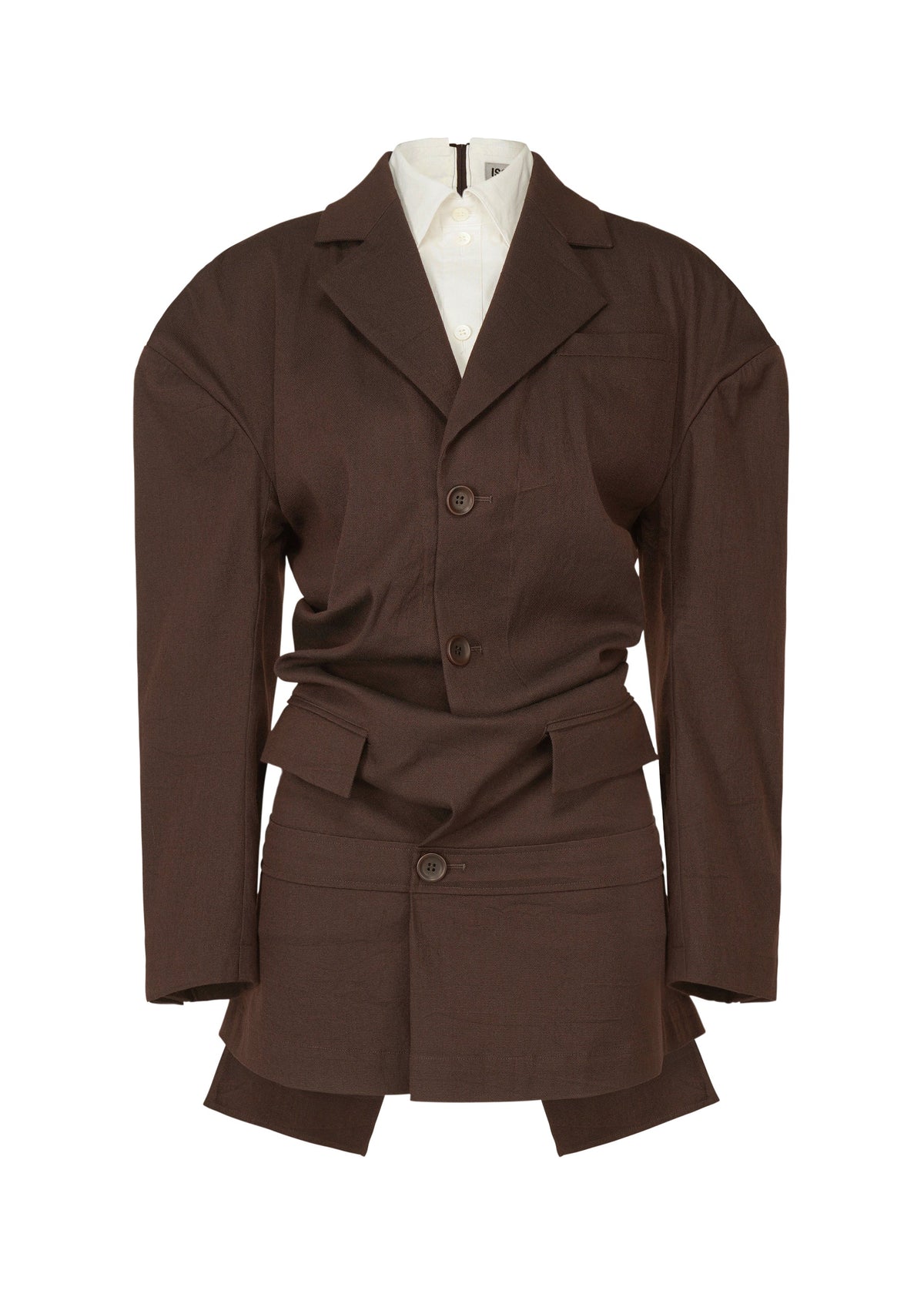 A product shot of the Issey Miyake LIKE TORSO LIKE BLAZER dress in .