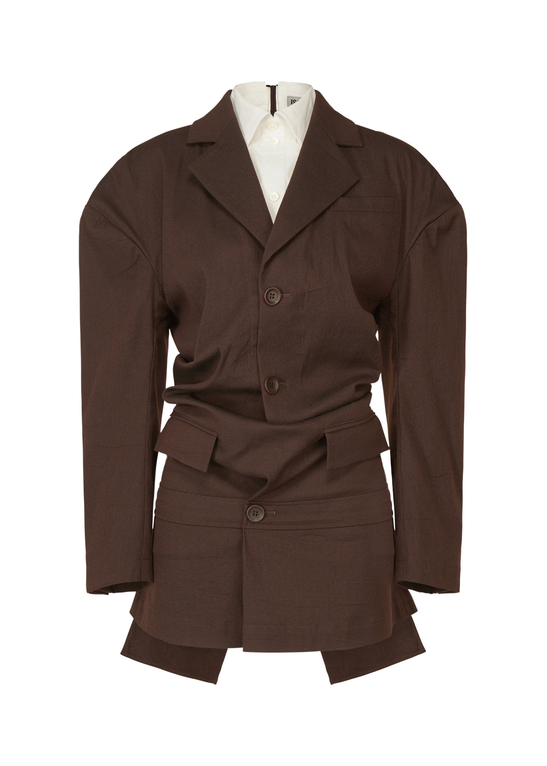 A product shot of the Issey Miyake LIKE TORSO LIKE BLAZER dress in .