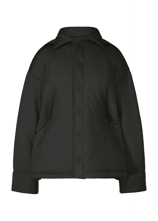 A product shot of the ISSEY MIYAKE PUMPED T shirt in black (15).