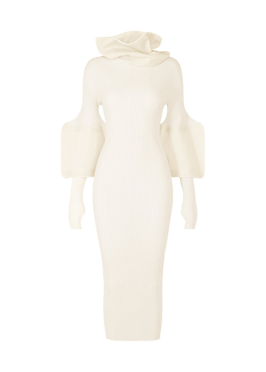 THIN AND THICK KNIT Dress White