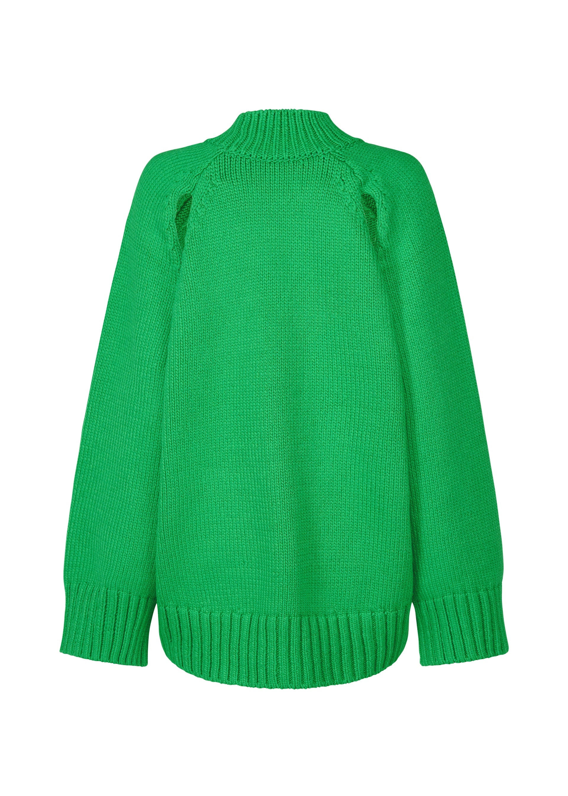 A detail shot of the Issey Miyake BREEZE KNIT top.