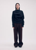 DISPLACED KNIT Top Black