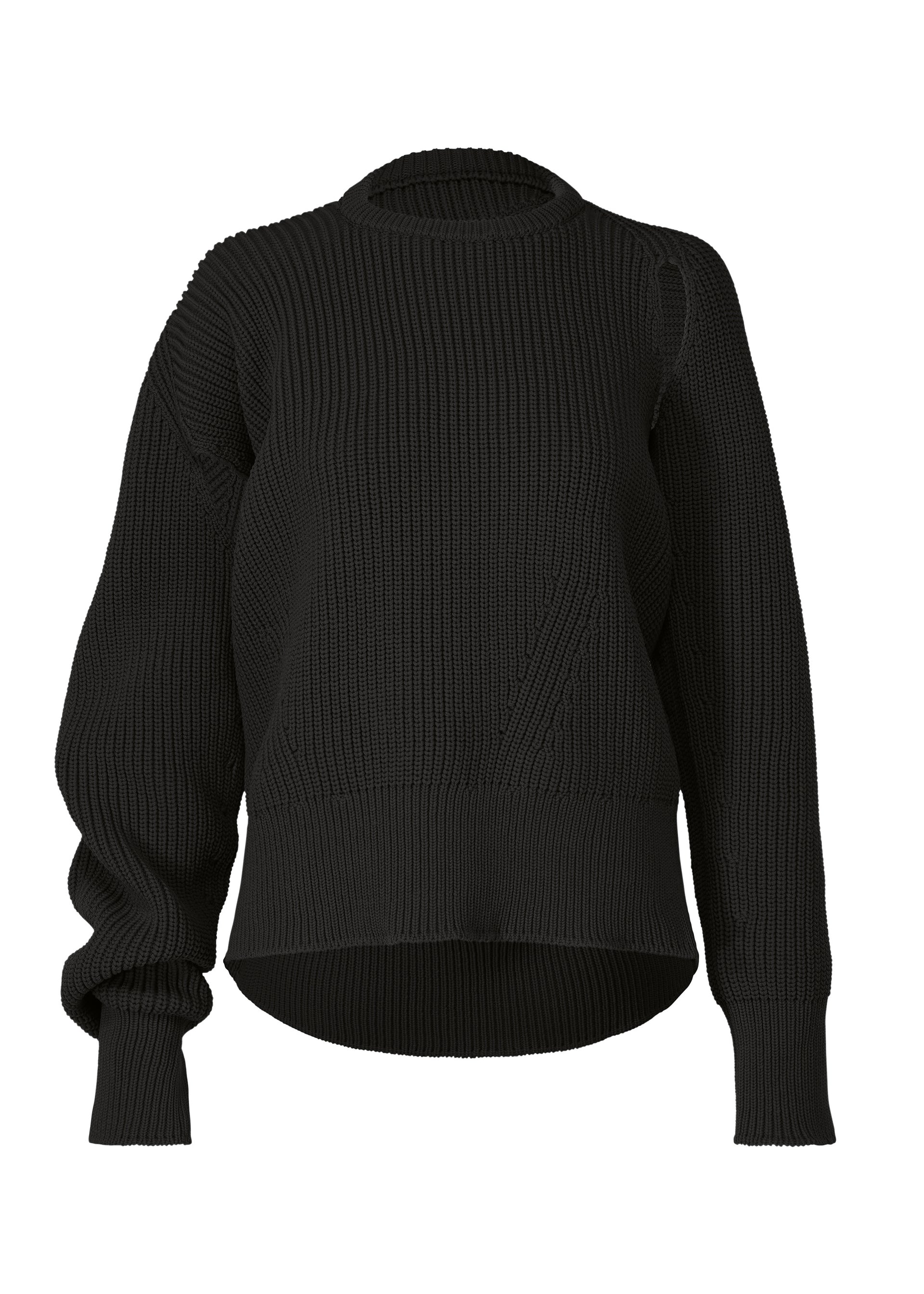 DISPLACED KNIT Top Black