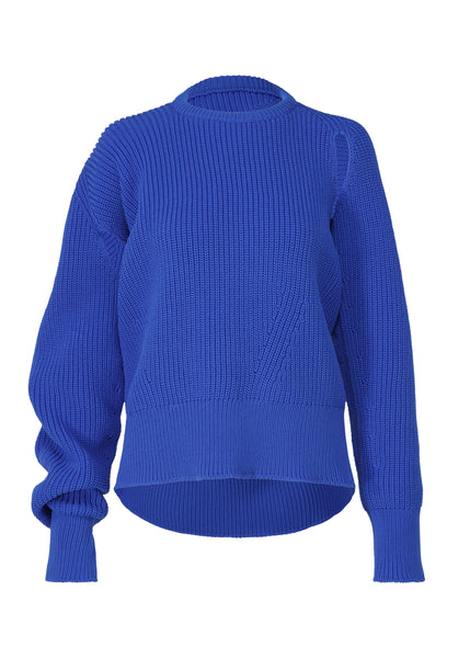DISPLACED KNIT Top Blue – ISSEY MIYAKE EU