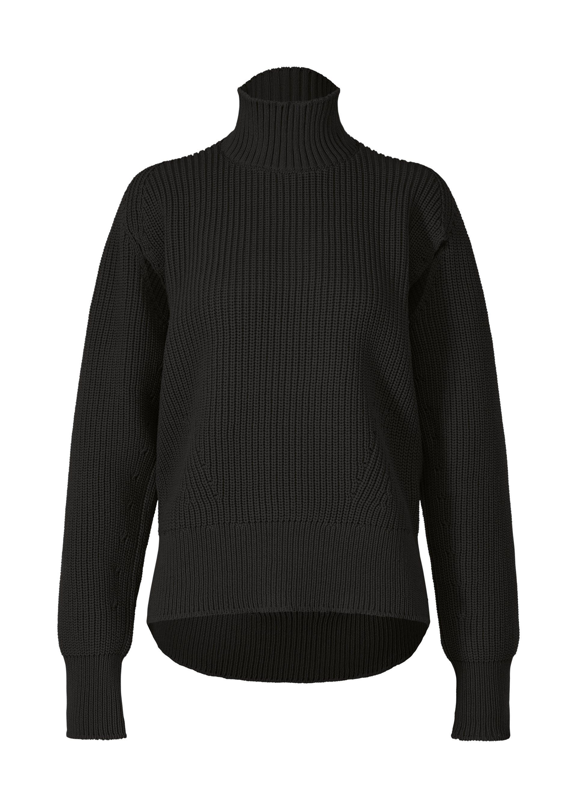 DISPLACED KNIT Top Black