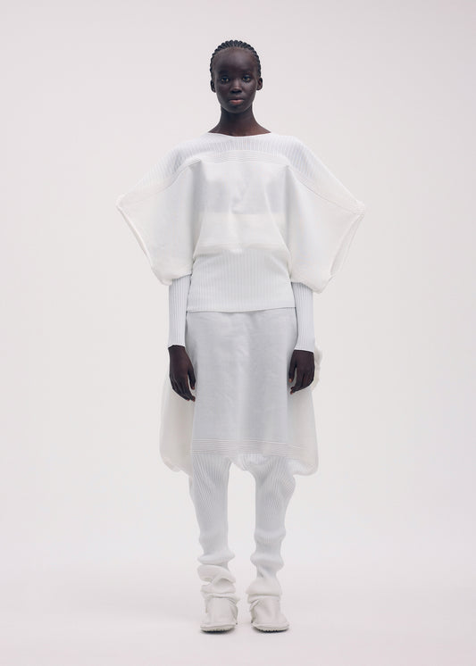 THIN AND THICK KNIT Top White