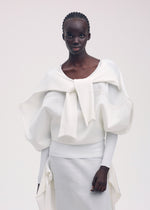 THIN AND THICK KNIT Top White