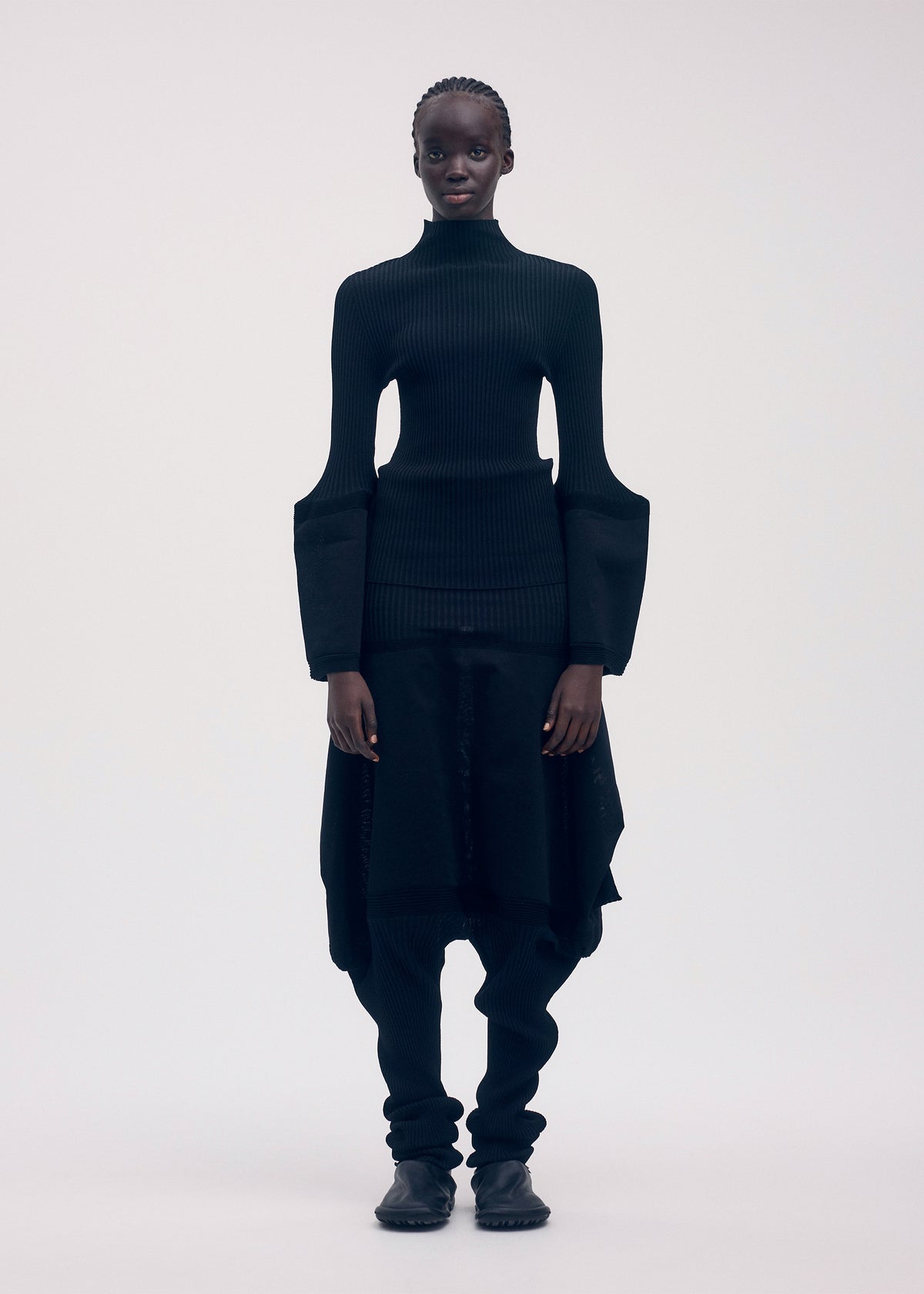 THIN AND THICK KNIT Top White