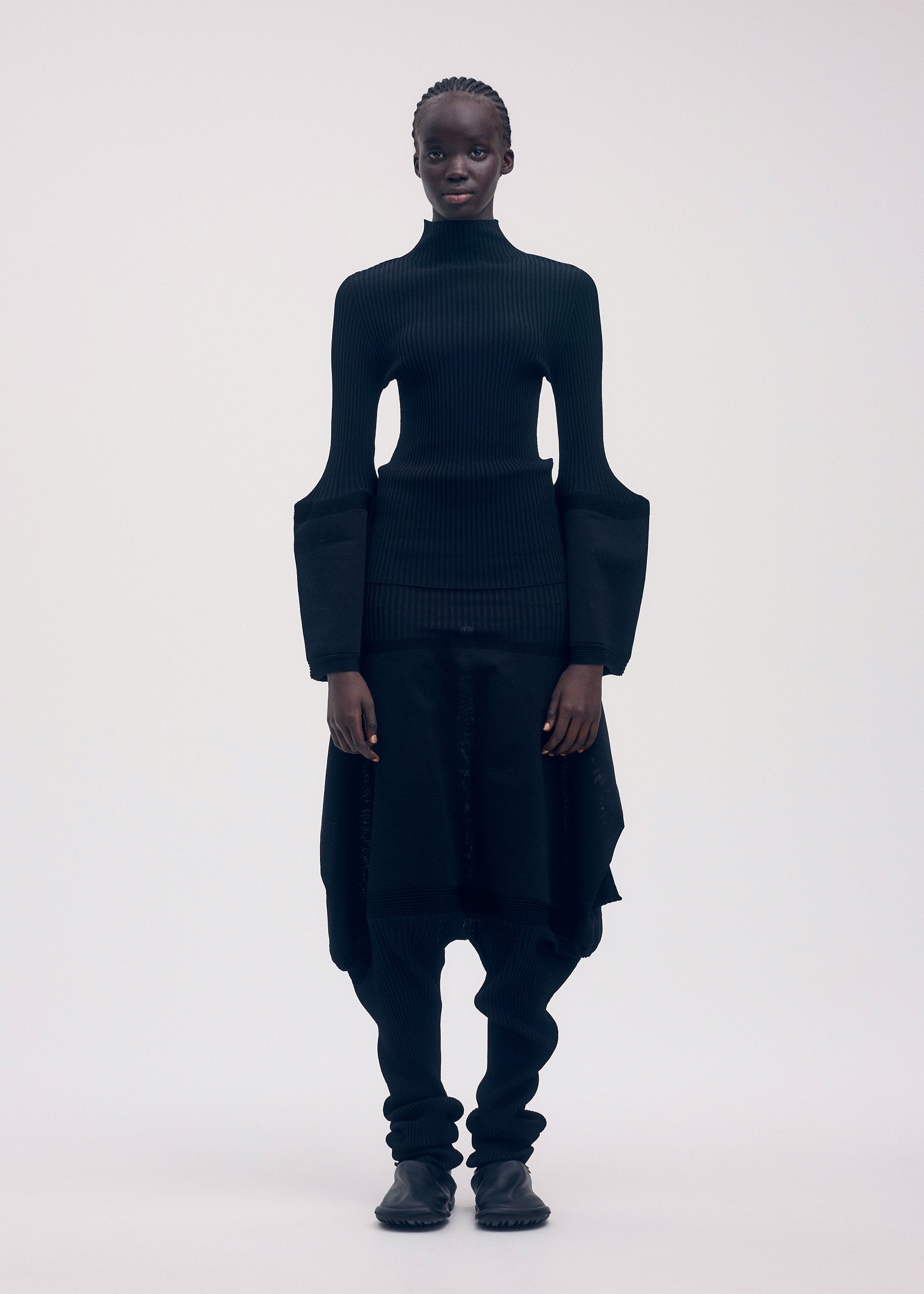 THIN AND THICK KNIT Top White