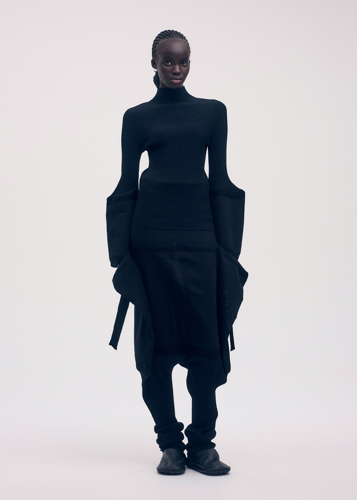 THIN AND THICK KNIT Top White