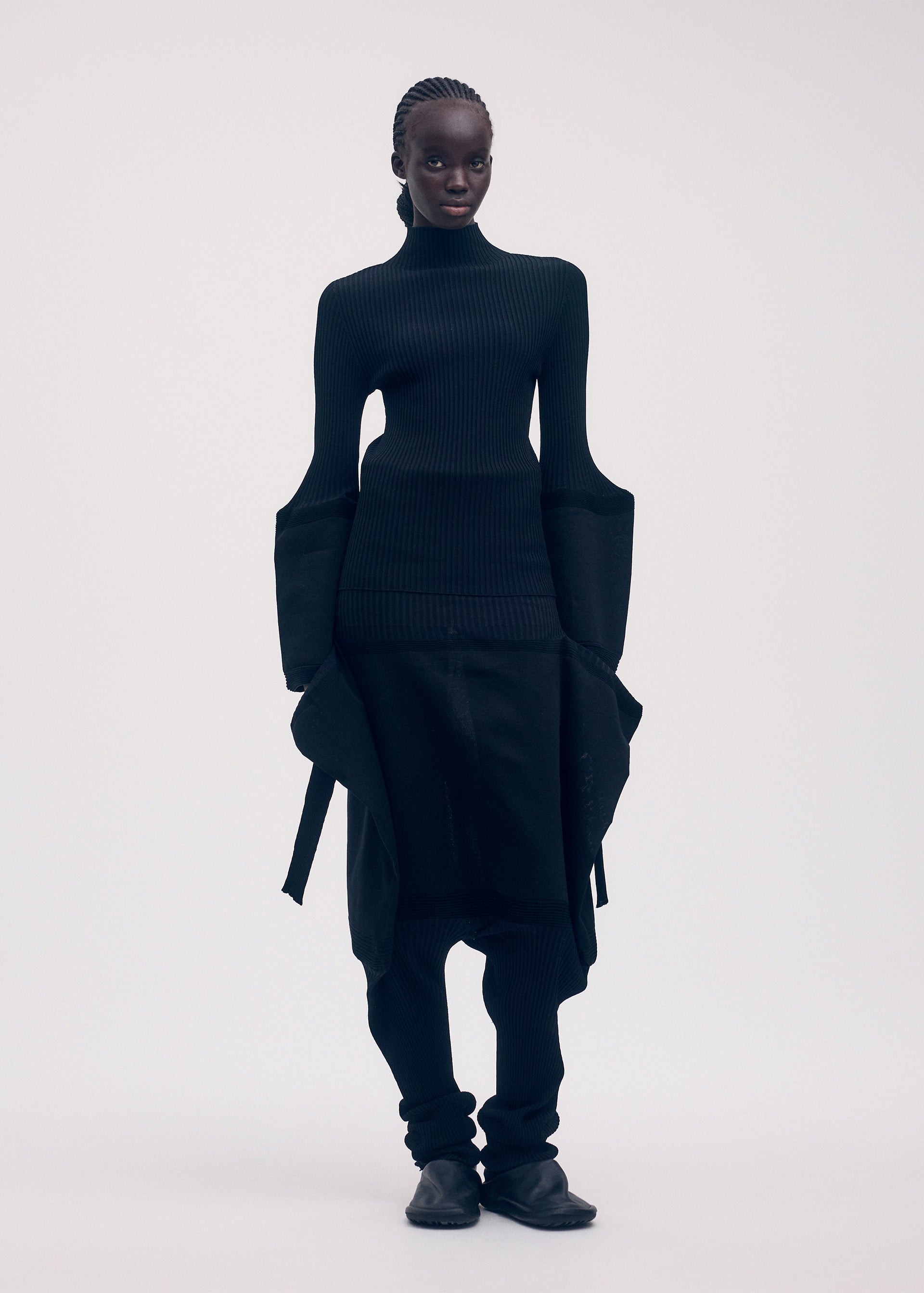 THIN AND THICK KNIT Top White