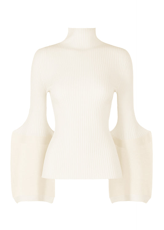 THIN AND THICK KNIT Top White