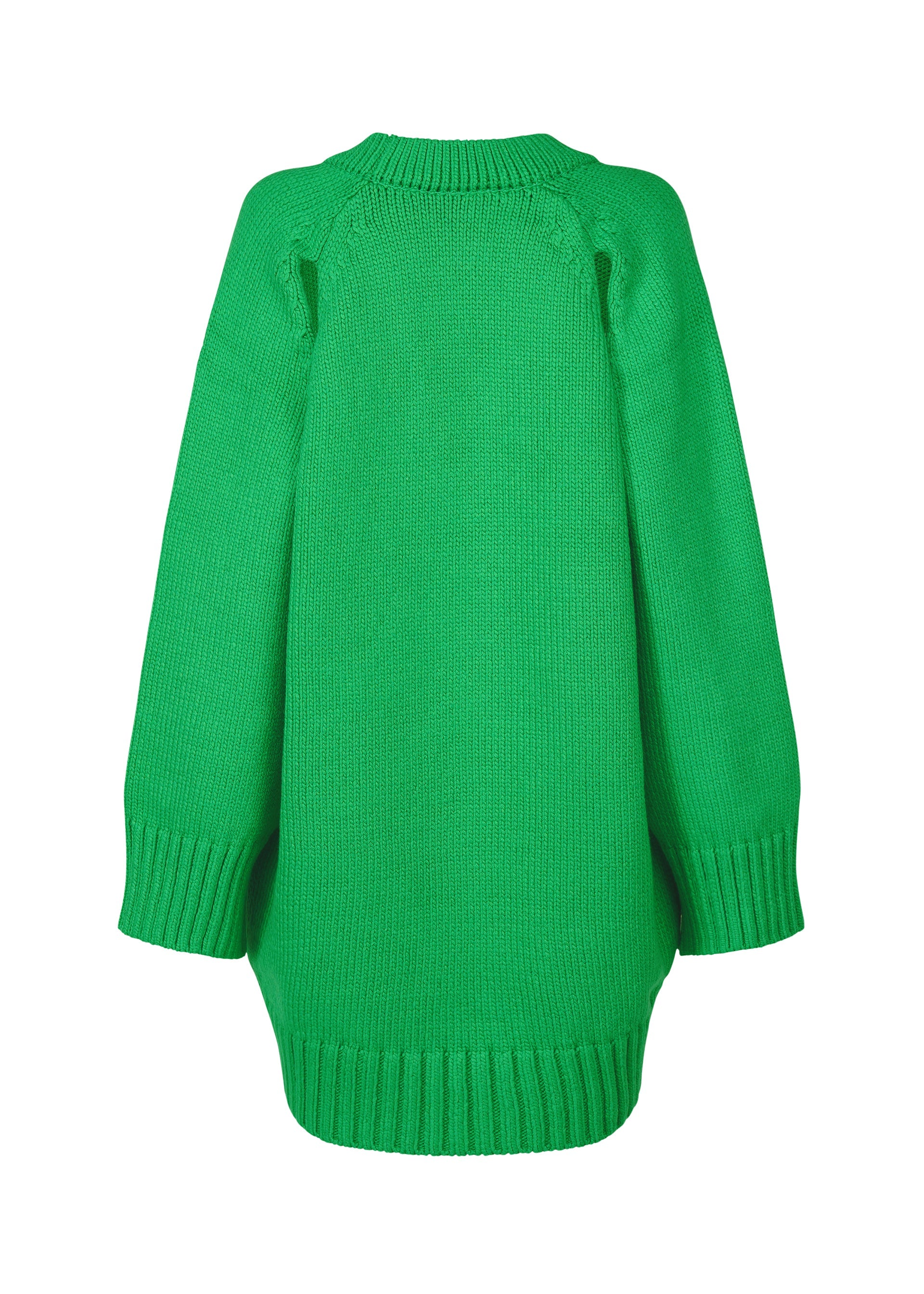 A detail shot of the Issey Miyake BREEZE KNIT cardigan.