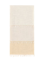 A product shot of the ISSEY MIYAKE SLITS STOLE stole in special white (07), recurring_style.