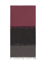 A product shot of the ISSEY MIYAKE SLITS STOLE stole in special black (17), recurring_style.