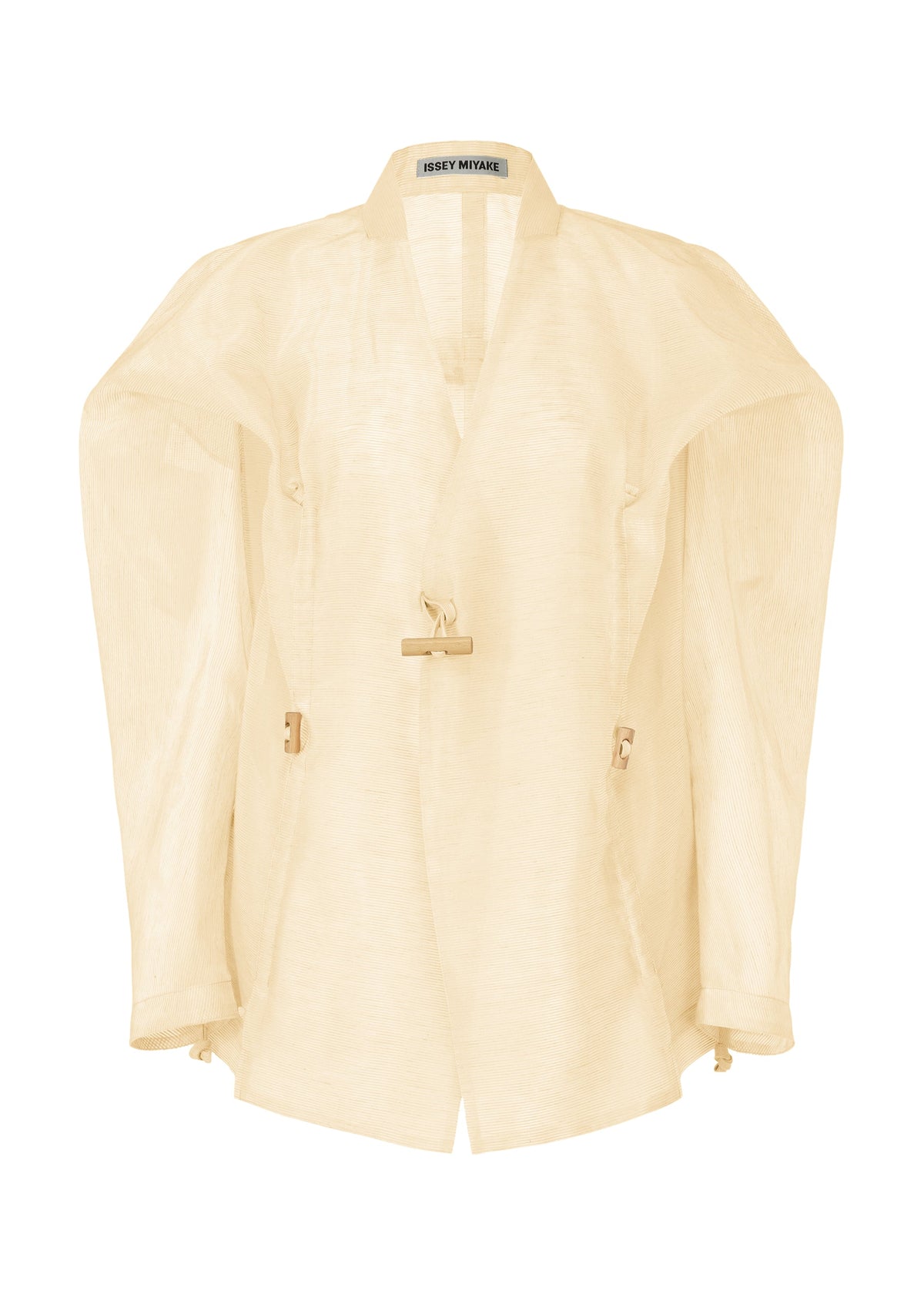 A product shot of the Issey Miyake DRAW TO FORM jacket in .