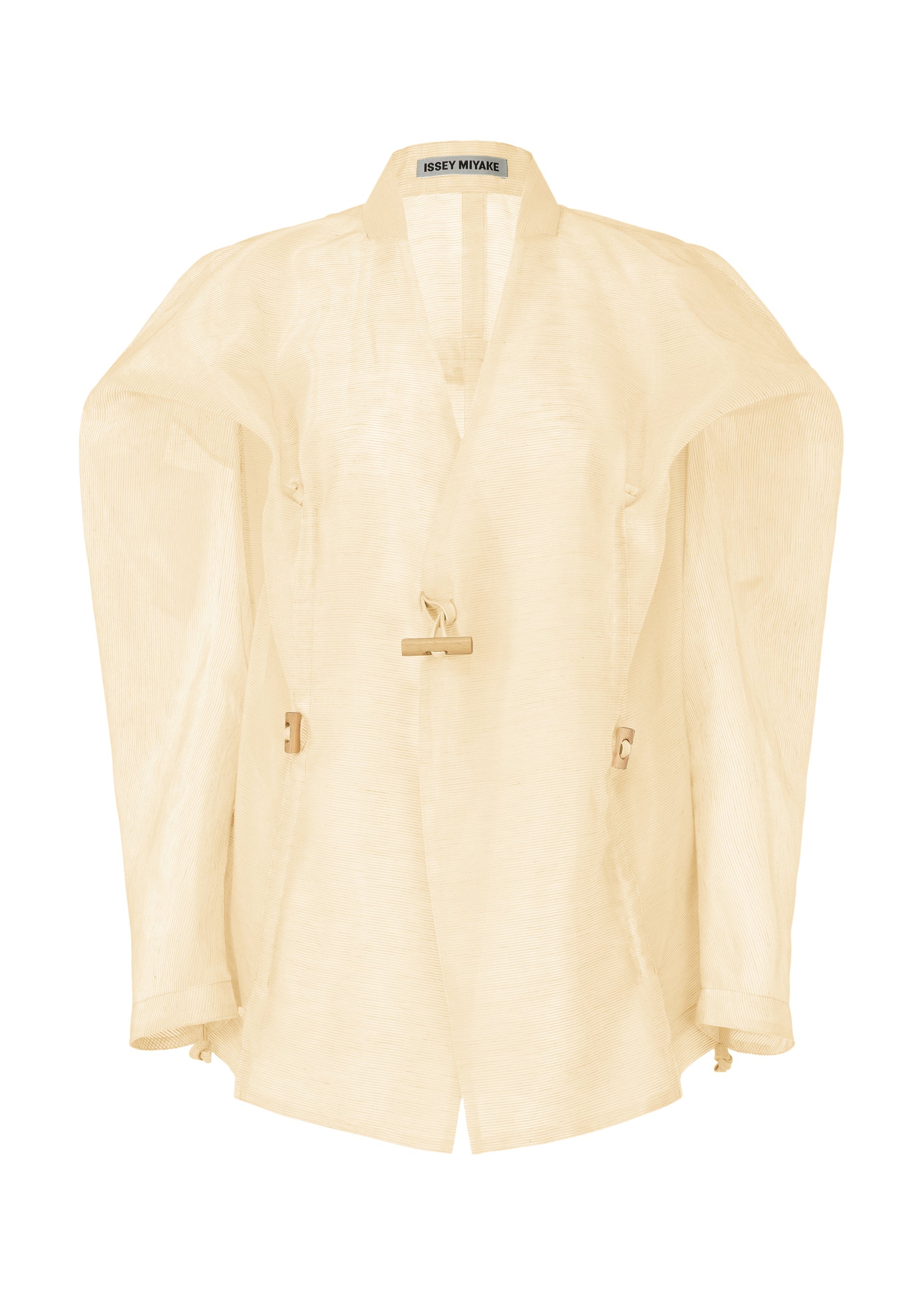 A product shot of the Issey Miyake DRAW TO FORM jacket in .