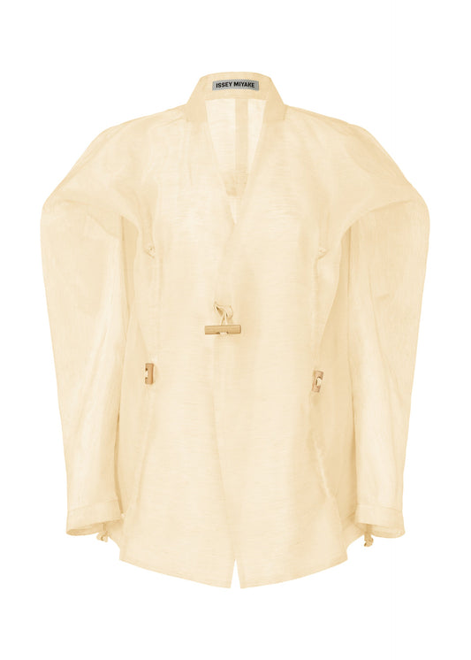 A product shot of the Issey Miyake DRAW TO FORM jacket in .