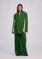 A model wears the ISSEY MIYAKE PALINDROME prêt à porter.