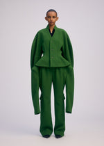 A model wears the ISSEY MIYAKE ARMS prêt à porter.