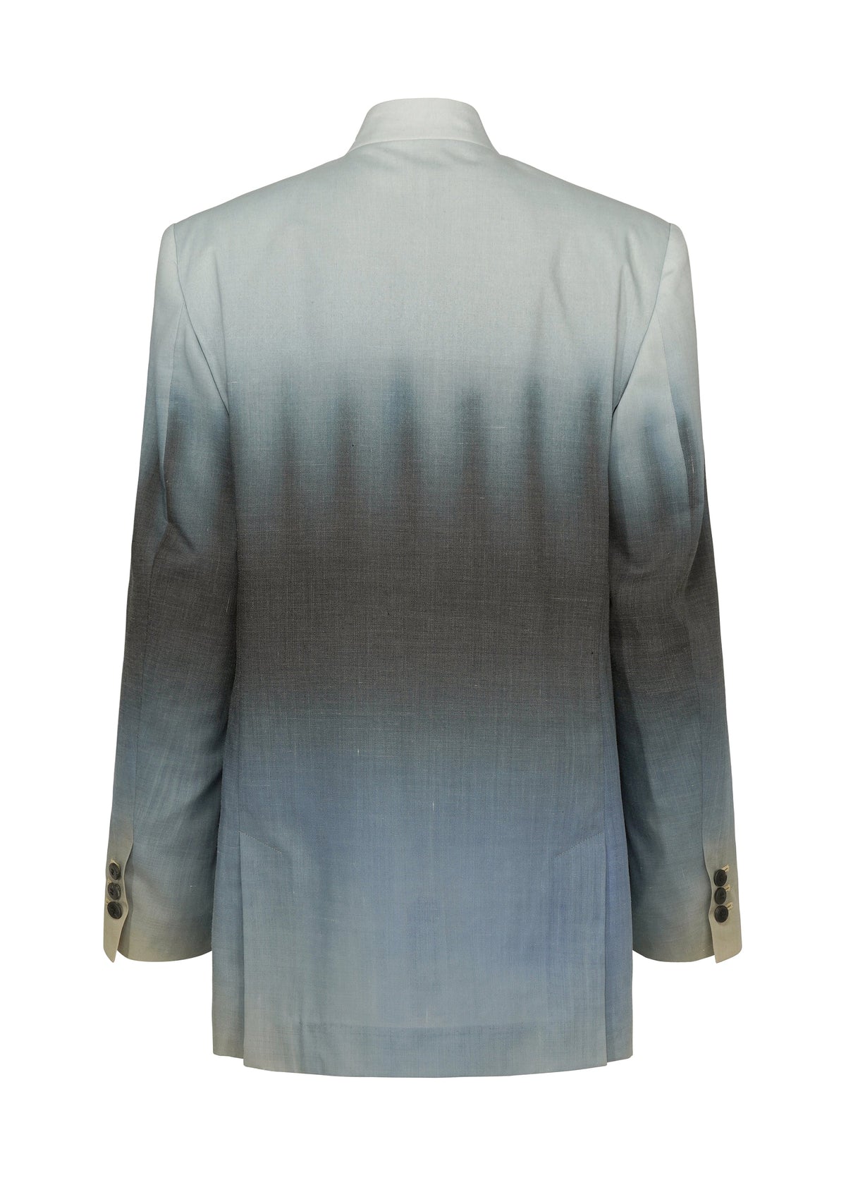 A detail shot of the ISSEY MIYAKE PLUMAGE jacket.