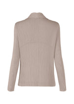 A detail shot of the ISSEY MIYAKE HATCHING PLEATS prêt à porter.