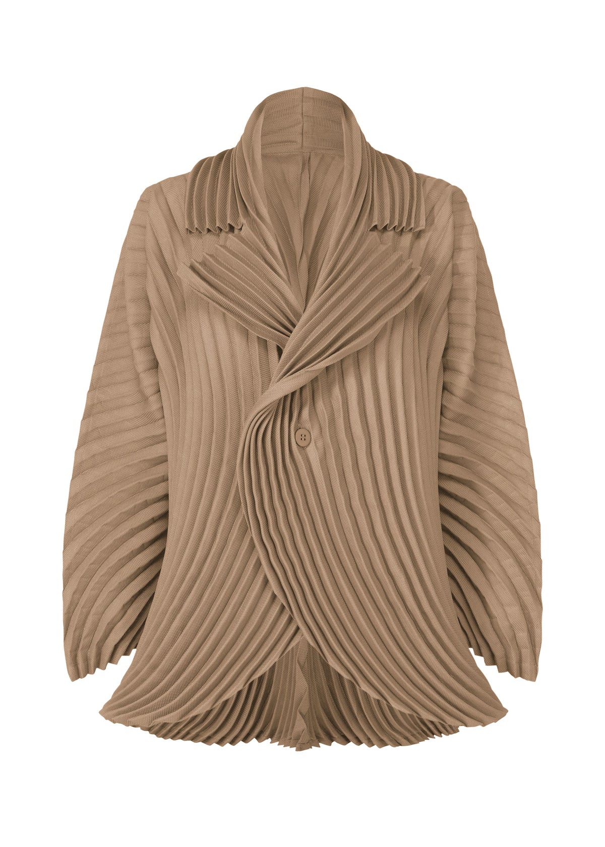 A product shot of the ISSEY MIYAKE CIRCLE PLEATS PB prêt à porter in grey (10).