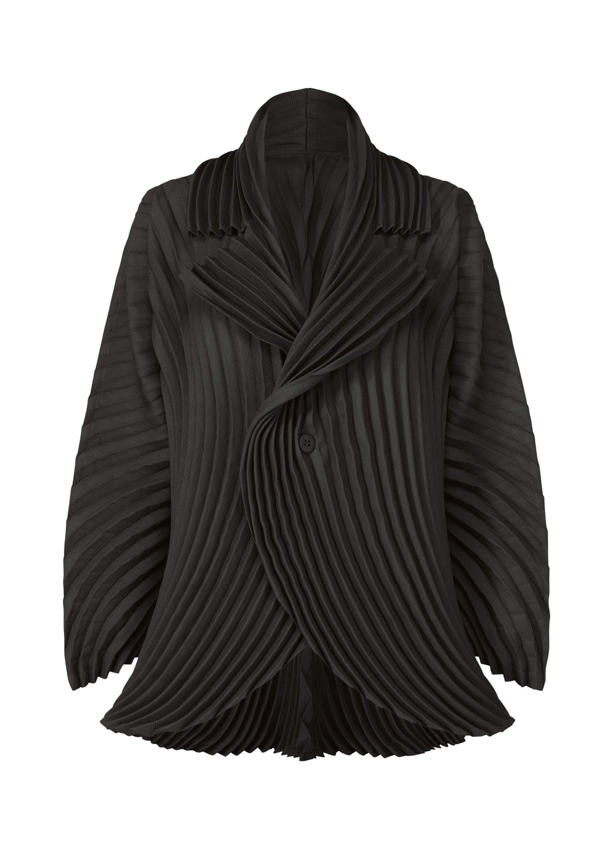 A product shot of the ISSEY MIYAKE CIRCLE PLEATS PB prêt à porter in black (15).