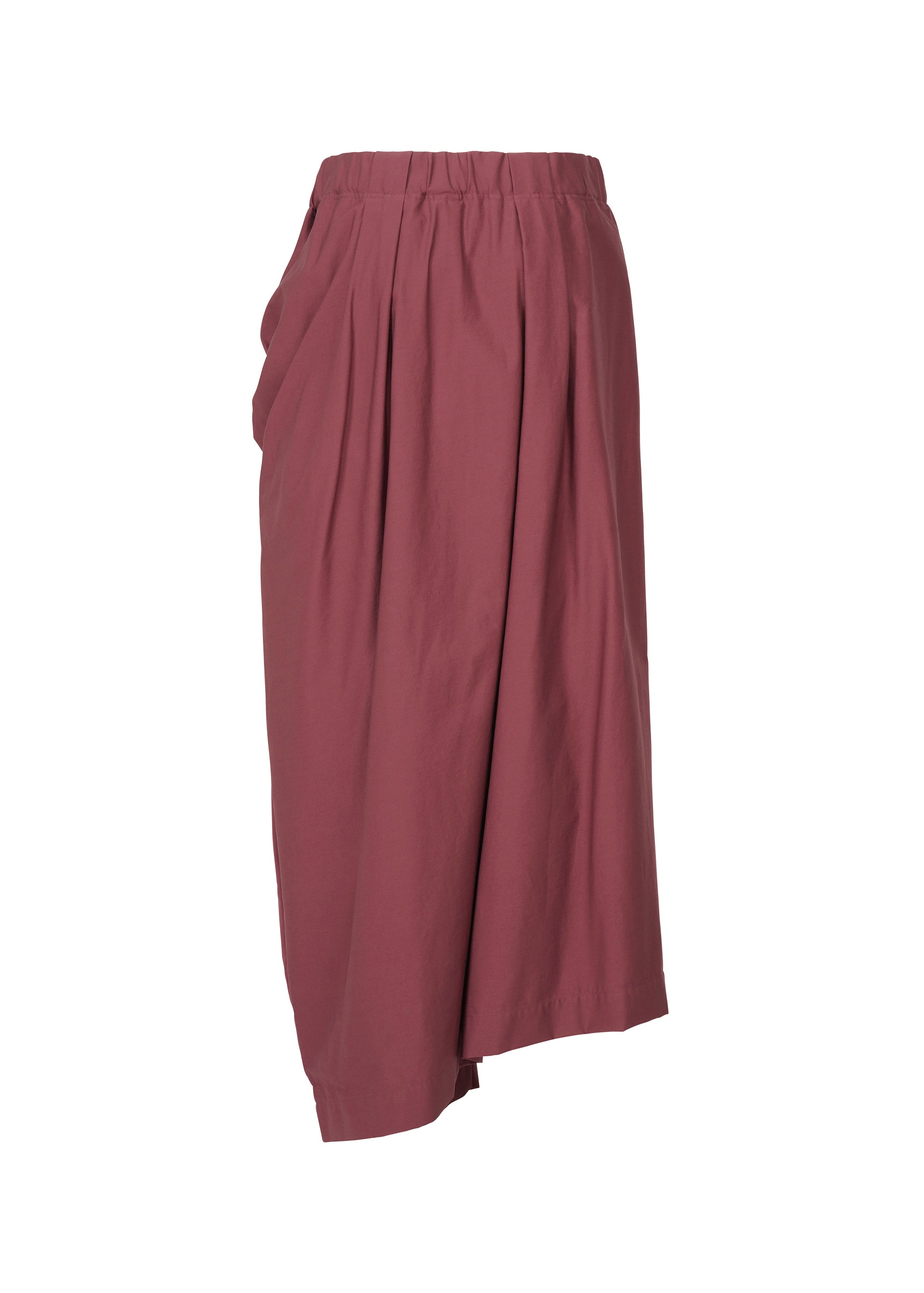 A detail shot of the ISSEY MIYAKE TWISTED DRAPE pants.