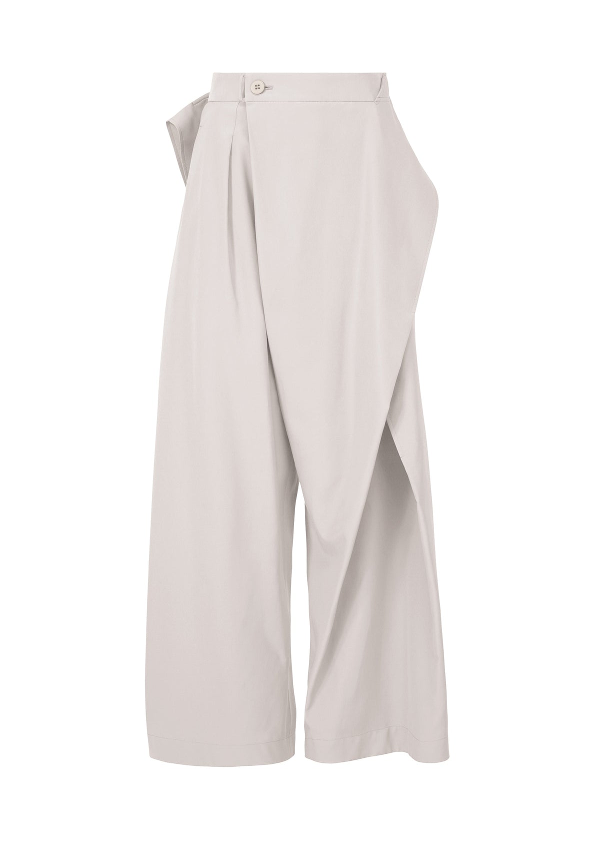 A product shot of the ISSEY MIYAKE FLUTTERING PANTS pants in grey (11), recurring_style.