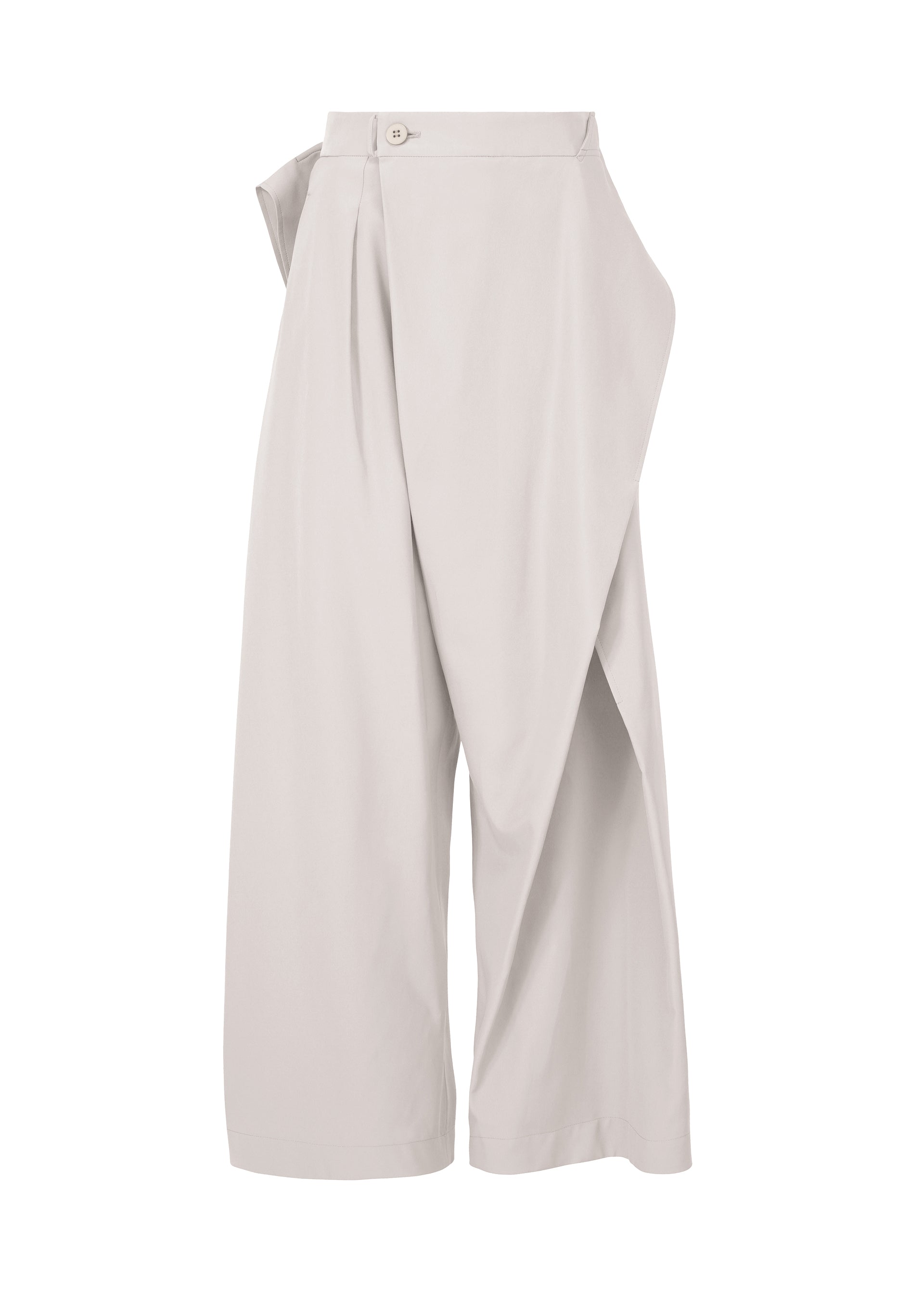 A product shot of the ISSEY MIYAKE FLUTTERING PANTS pants in grey (11), recurring_style.