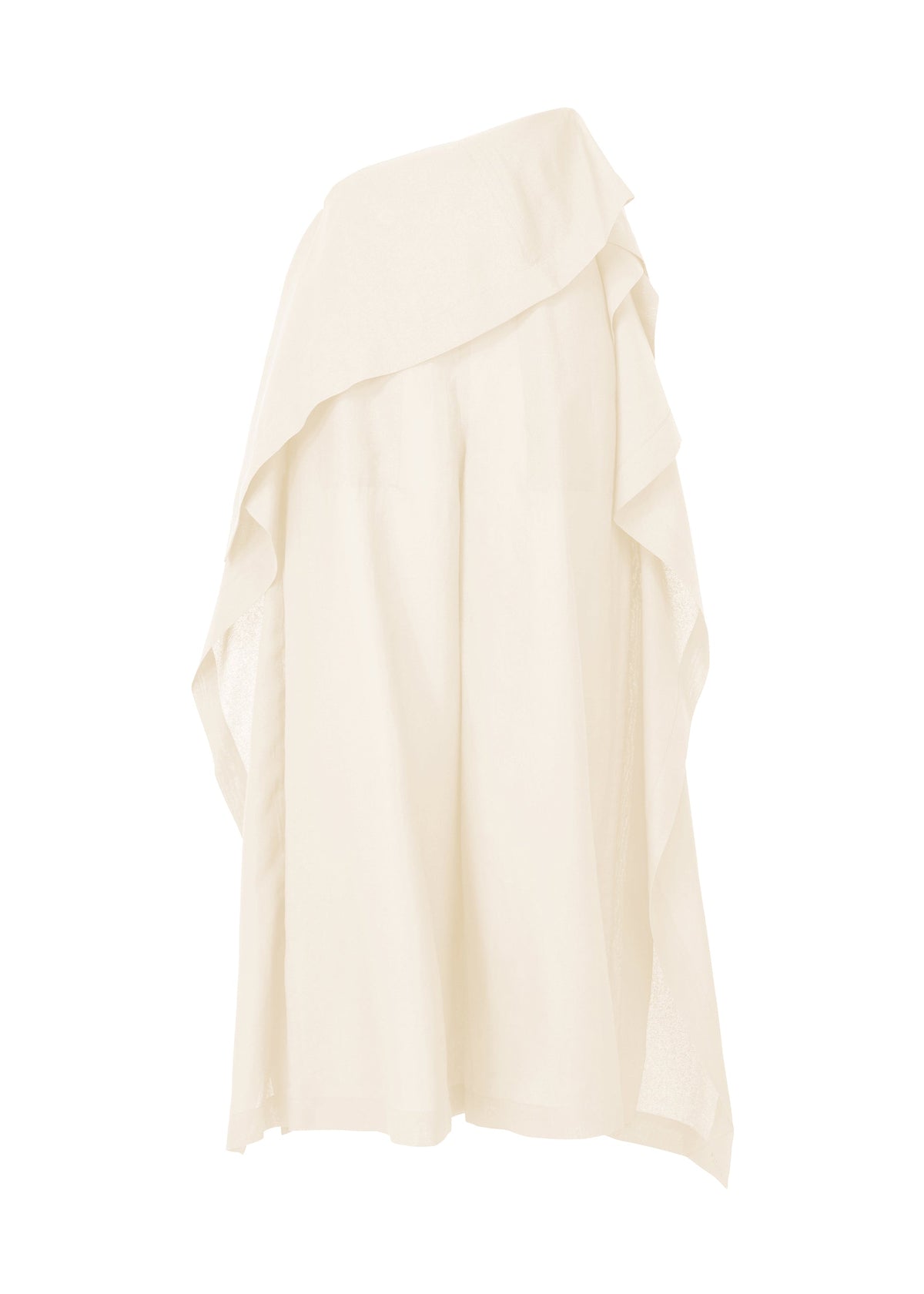 A product shot of the ISSEY MIYAKE ALL SQUARES pants in white (01), recurring_style.
