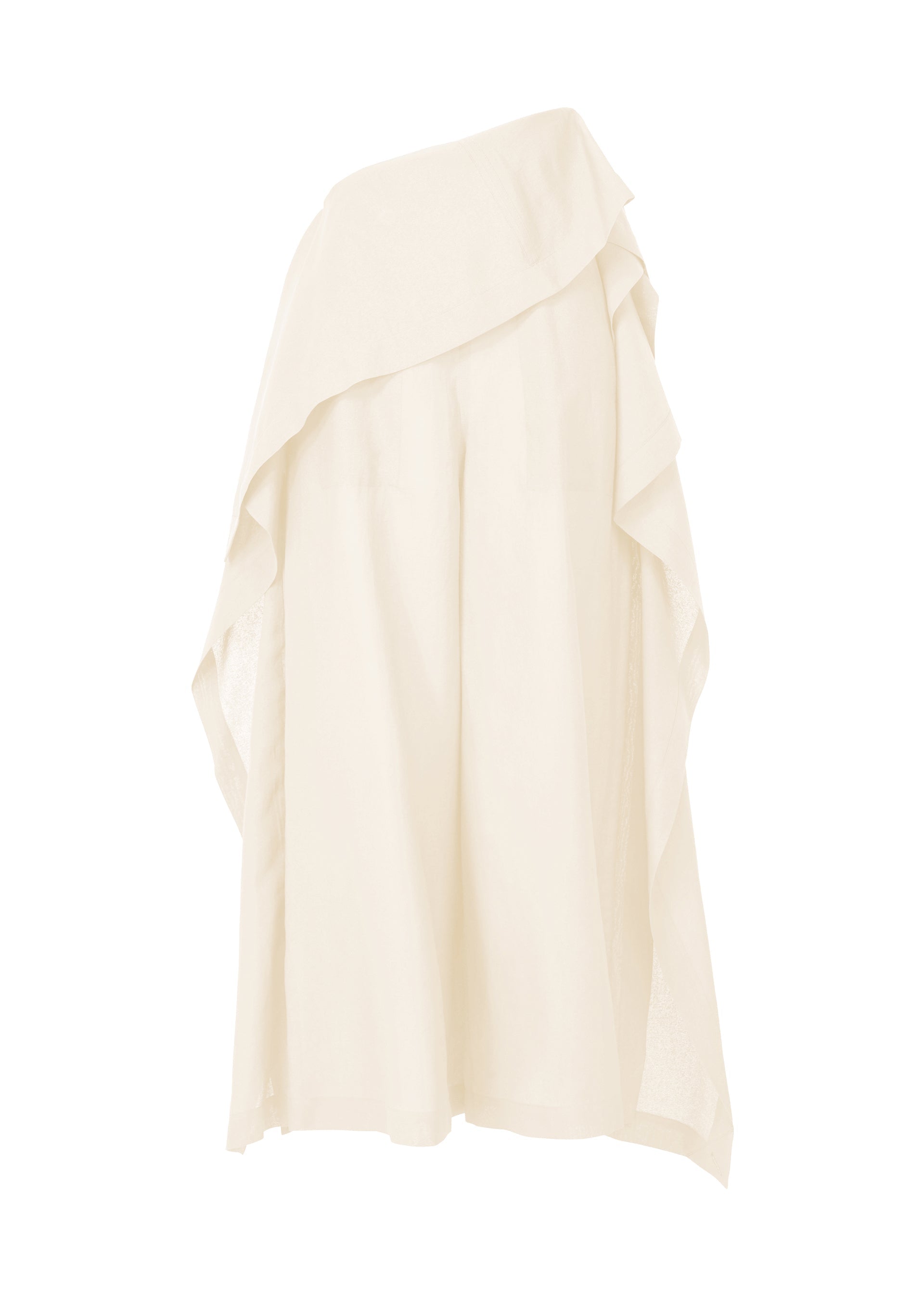 A product shot of the ISSEY MIYAKE ALL SQUARES pants in white (01), recurring_style.