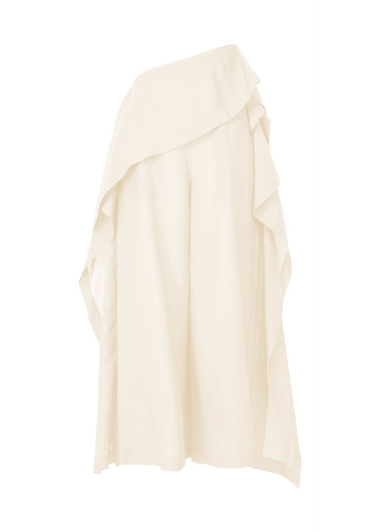 A product shot of the ISSEY MIYAKE ALL SQUARES pants in white (01), recurring_style.