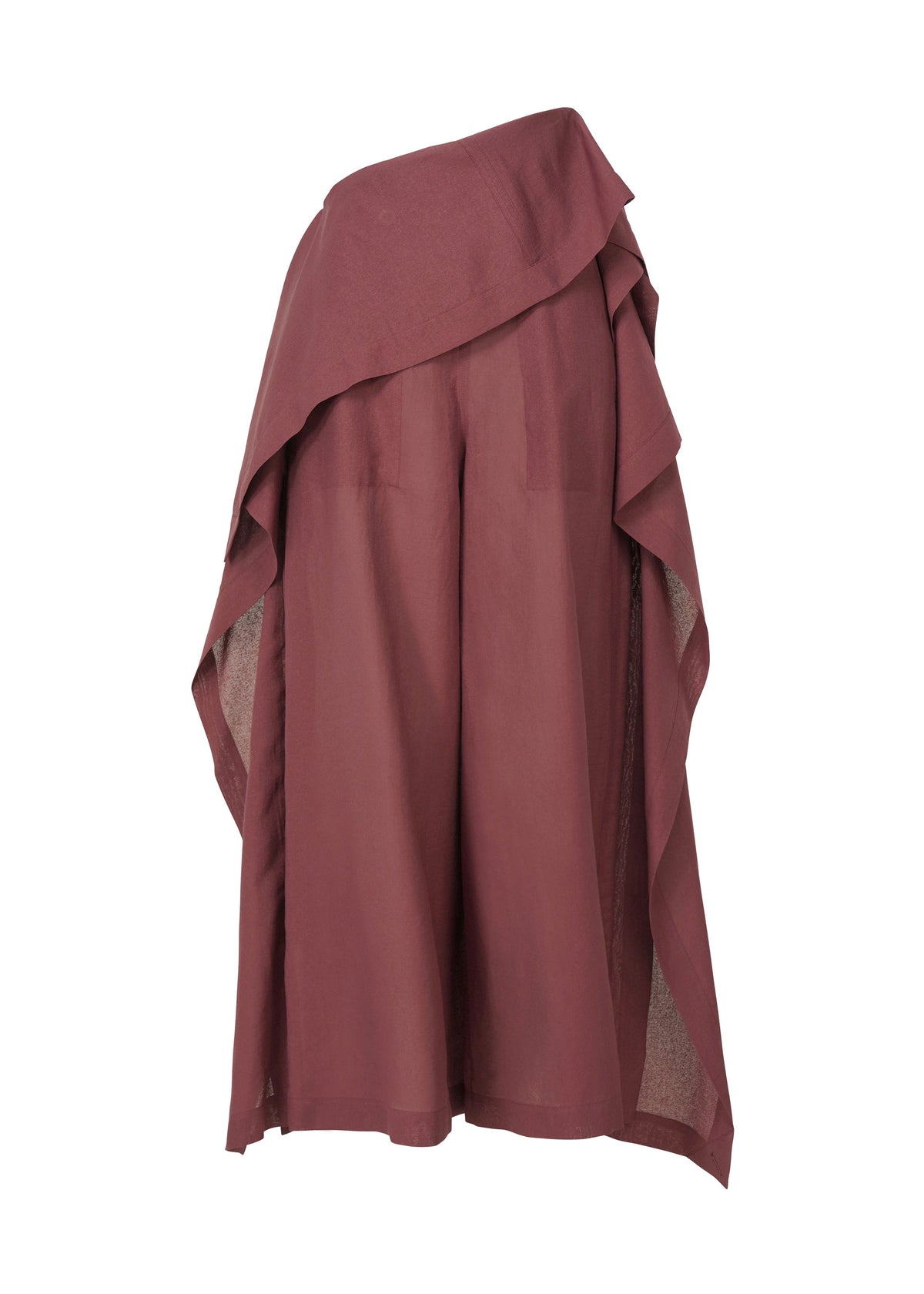 A product shot of the ISSEY MIYAKE ALL SQUARES pants in purple (85), recurring_style.