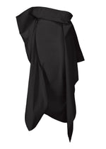 A product shot of the ISSEY MIYAKE CONCEALED skirt in black.