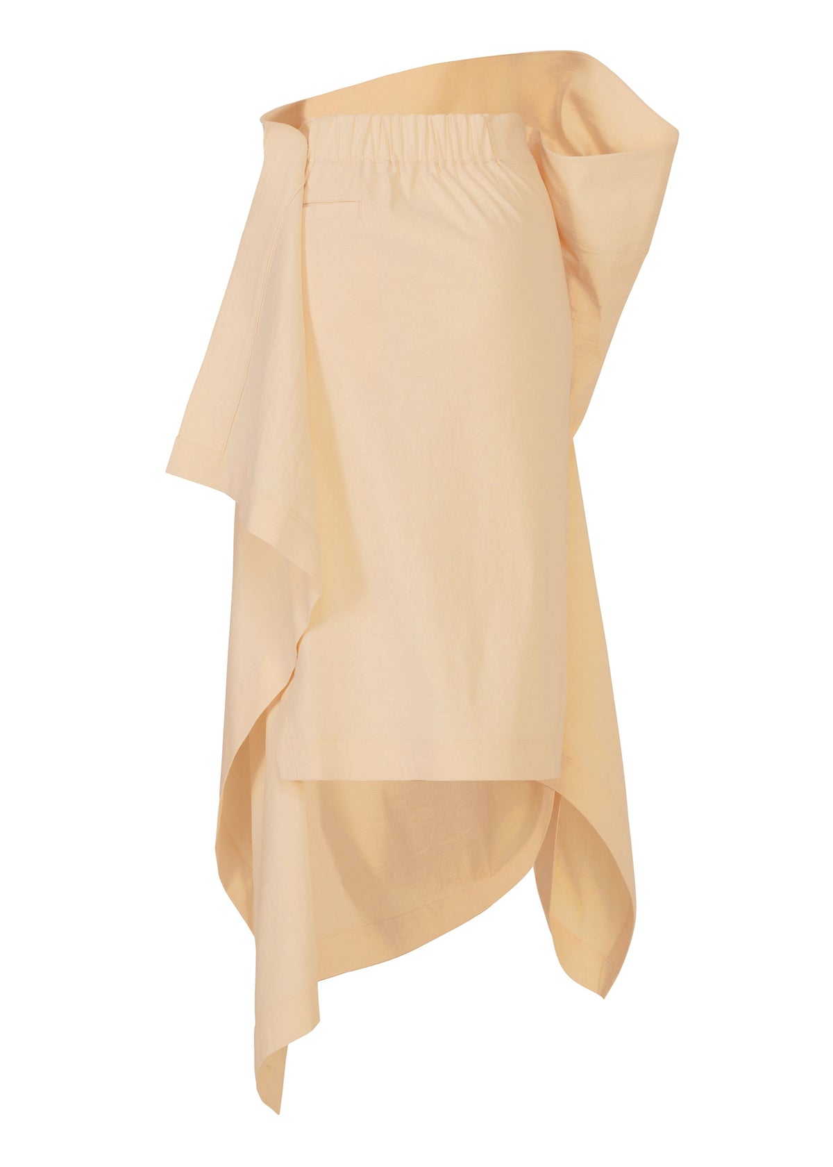 A detail shot of the ISSEY MIYAKE CONCEALED skirt.