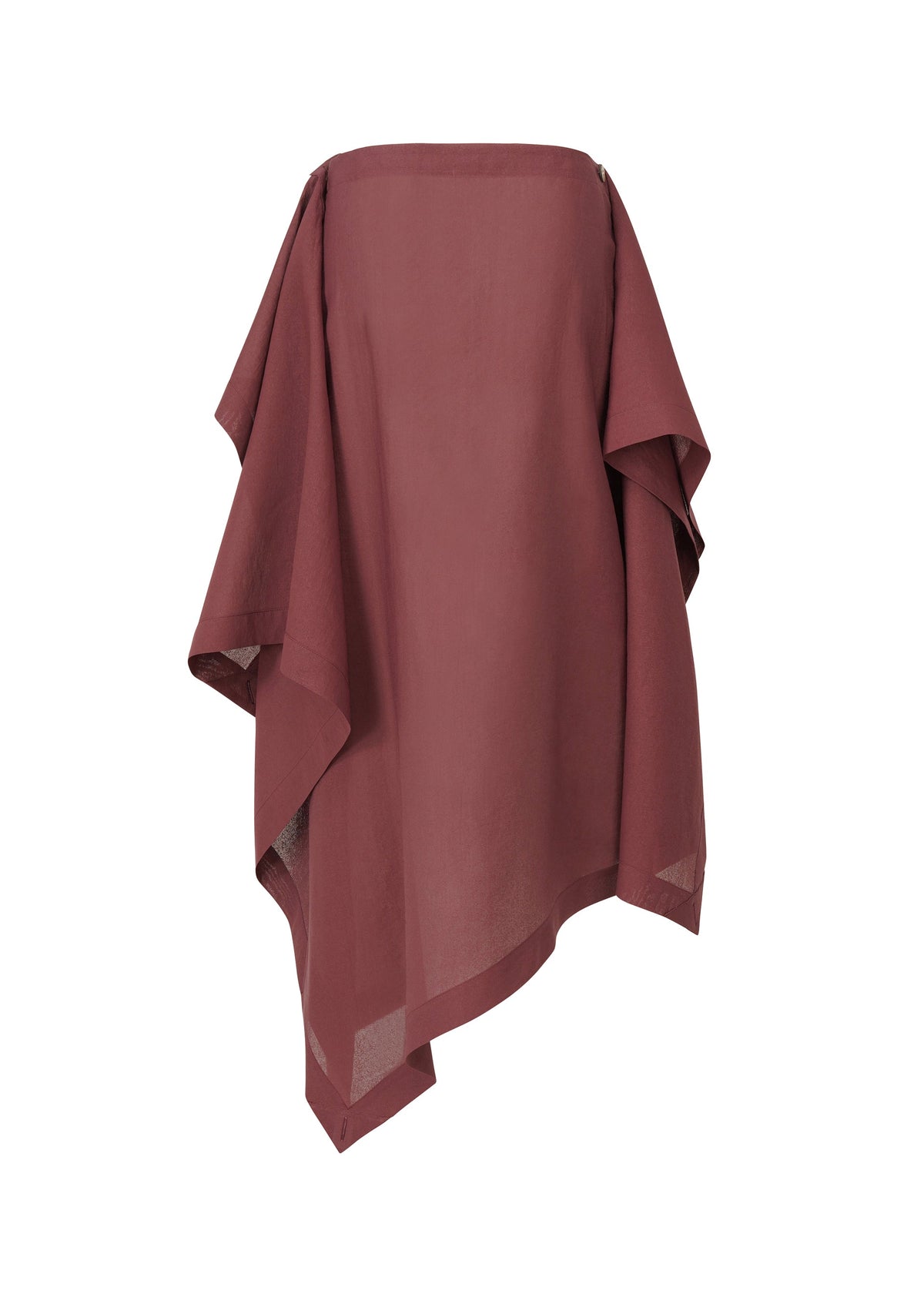 A detail shot of the ISSEY MIYAKE ALL SQUARES skirt.