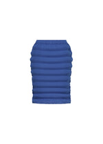 A product shot of the ISSEY MIYAKE SPRING PLEATS skirt in starling blue.