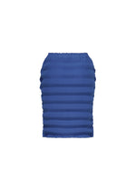 A detail shot of the ISSEY MIYAKE SPRING PLEATS skirt.