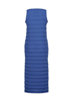 A detail shot of the ISSEY MIYAKE SPRING PLEATS dress.