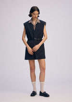 A model wears the ISSEY MIYAKE PALINDROME prêt à porter.