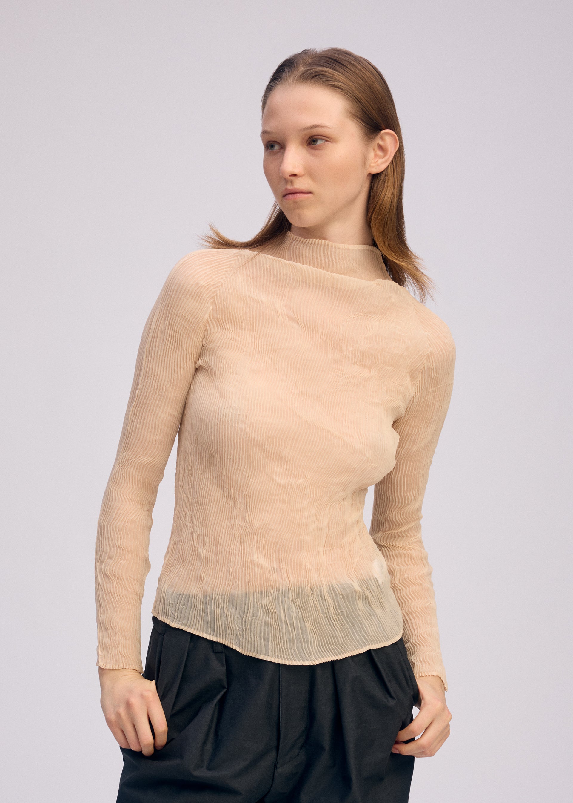 CHIFFON TWIST 1 Top Light Green – ISSEY MIYAKE EU
