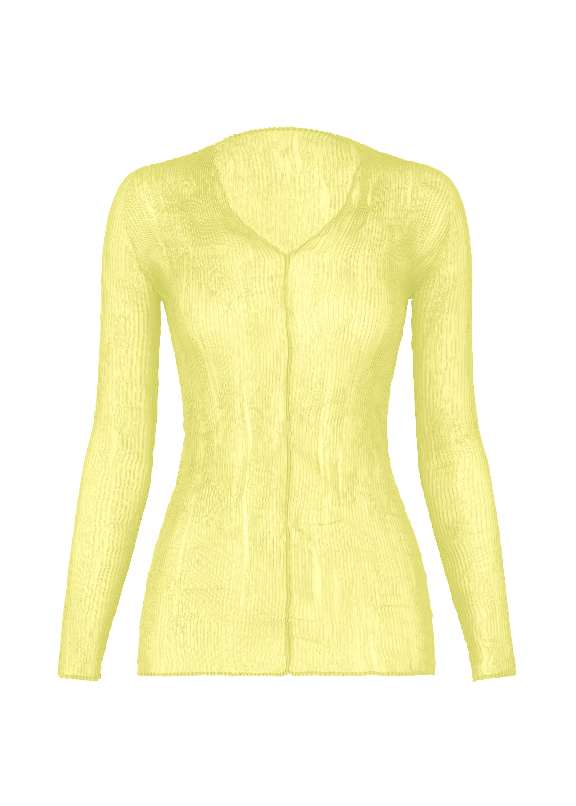 【極美品】イッセイミヤケ CHIFFON TWIST カットソー 緑　長袖　M CHIFFON TWIST is a series of tops, pleated and then twisted to