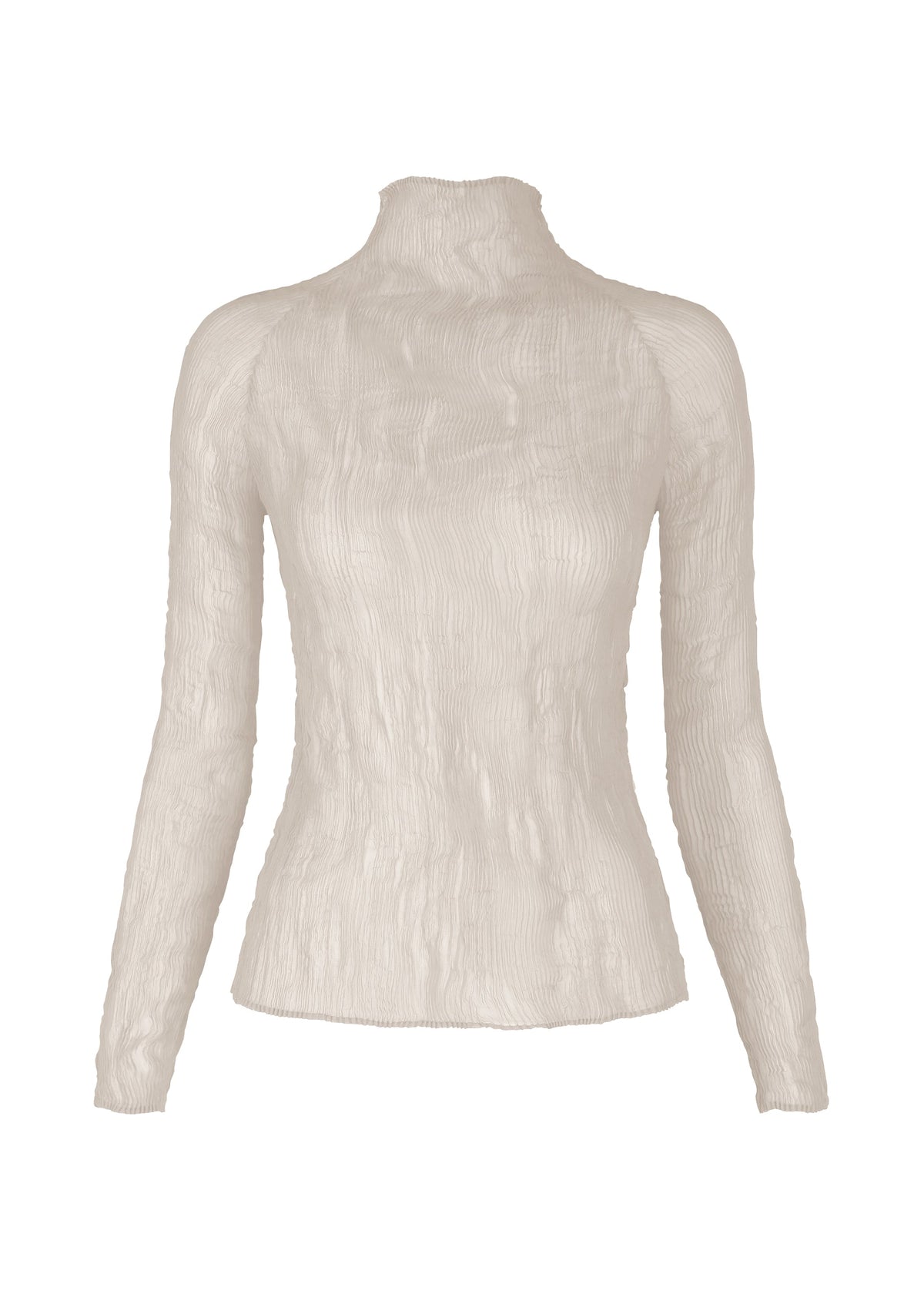 A product shot of the ISSEY MIYAKE CHIFFON TWIST 3 shirt in grey (11), recurring_style, restock.