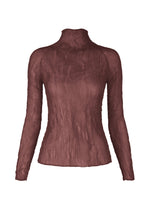 A product shot of the ISSEY MIYAKE CHIFFON TWIST 3 shirt in purple (85), recurring_style, restock.