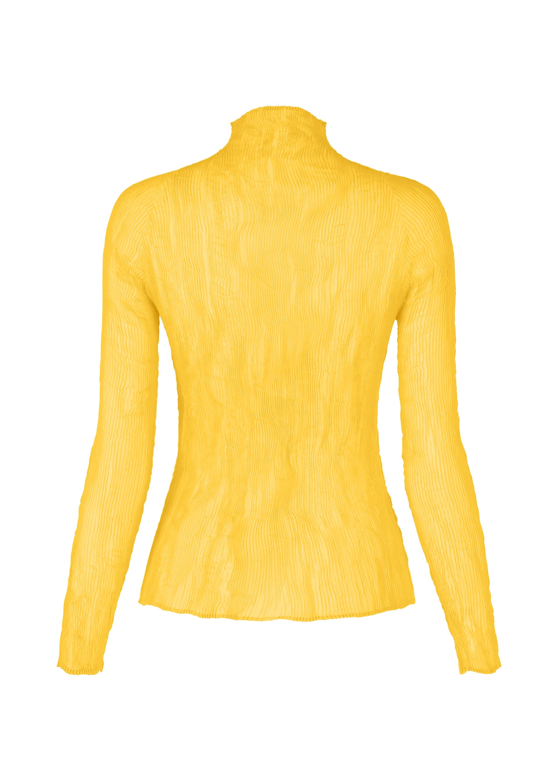 A detail shot of the ISSEY MIYAKE CHIFFON TWIST 3 shirt.