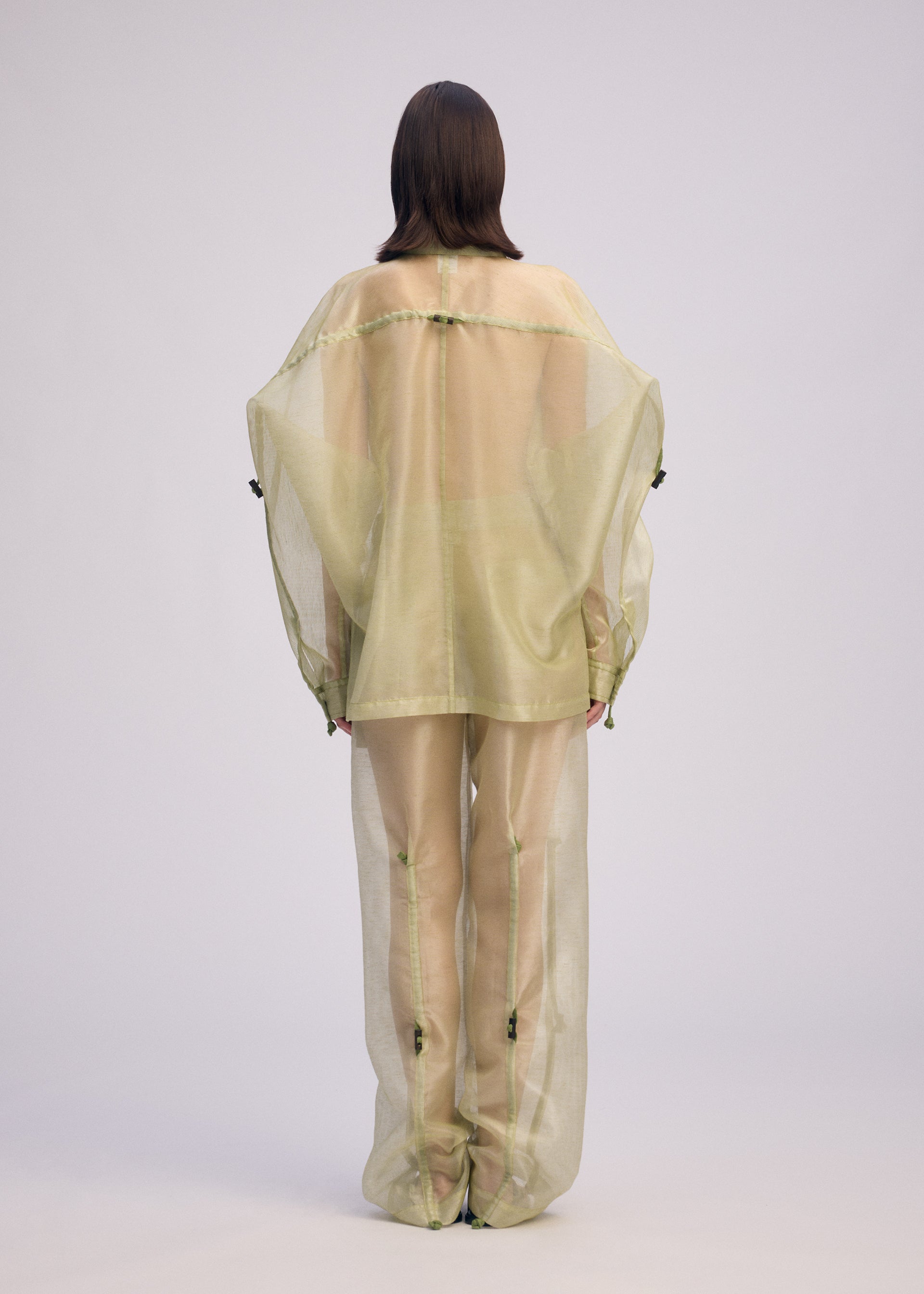 DRAW TO FORM Shirt Dark Green – ISSEY MIYAKE EU