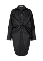 A product shot of the ISSEY MIYAKE TWISTED DRAPE shirt in black (15), recurring_style.