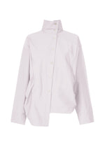 A product shot of the ISSEY MIYAKE TWISTED DRAPE shirt in grey (11), recurring_style.